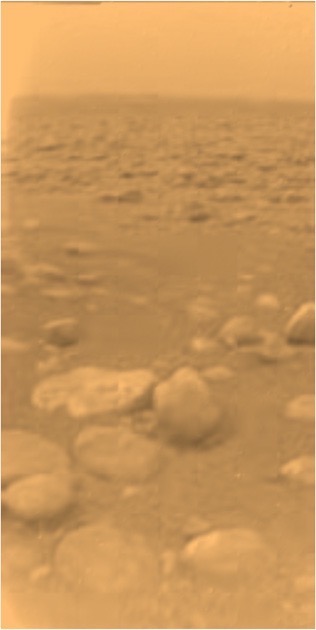 Huygens' view of Titan's surface